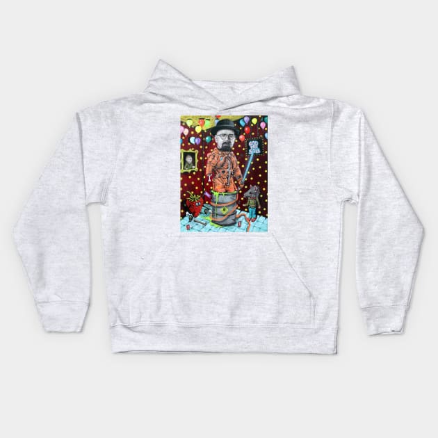 God for Sale | Your memories are Lies | original painting by tyler tilley Kids Hoodie by Tiger Picasso